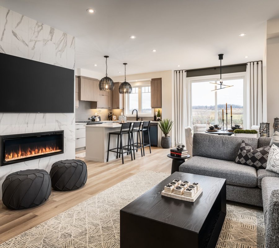 Freehold Townhomes & Detached Homes for sale in Kitchener - Living room view