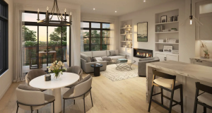 Archetto Townhomes for sale in Vaughan Livingroom Rendering