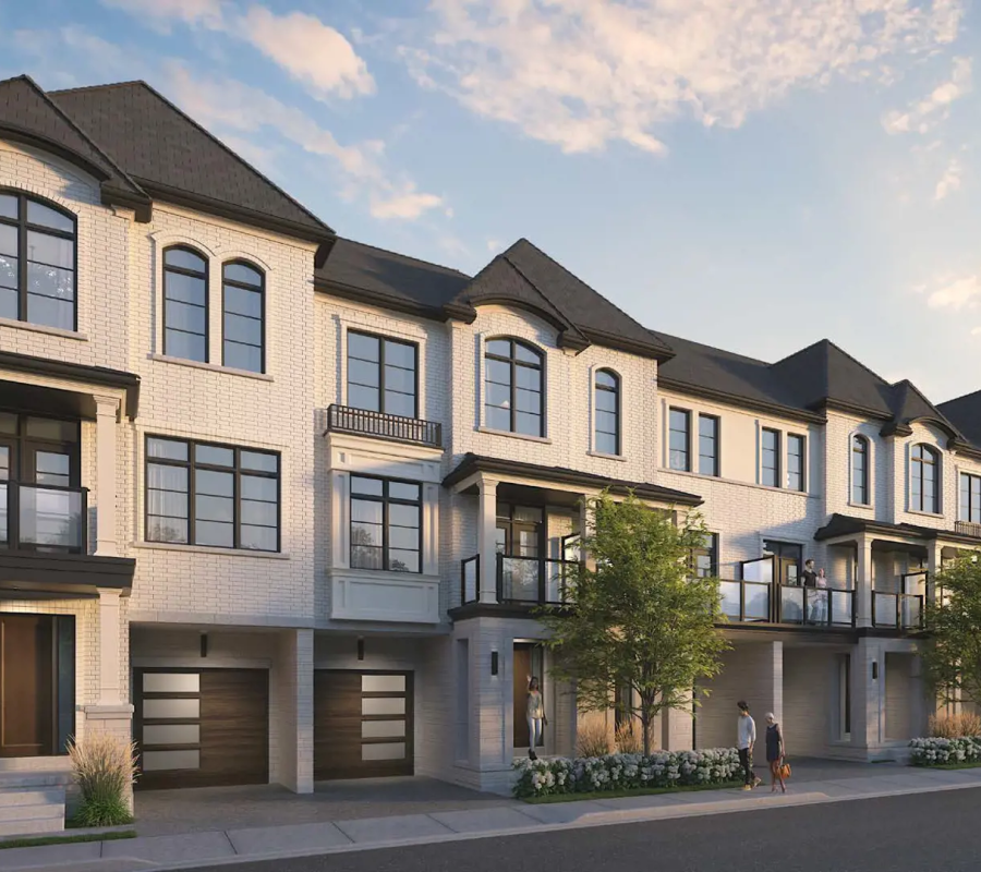 Westfield Townhomes for sale in Brampton In a row displayed on isometric view