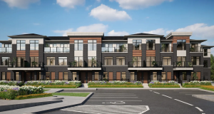 Front View Of District Towns Homes