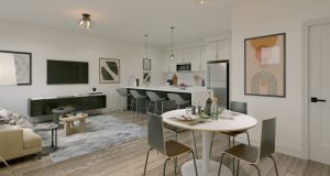 Time Homes - Urban Townhomes for sale in Ajax - Living Room