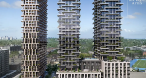 Forêt Forest Hill Exterior Building Presentation displaying all buildings and phases of the project