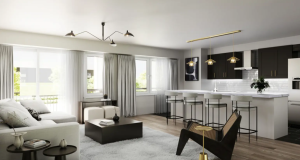 Nomi Townhomes Living Room with beautiful living room modern style