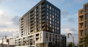 Westbend Street view of preconstruction project Elegant View of finished building