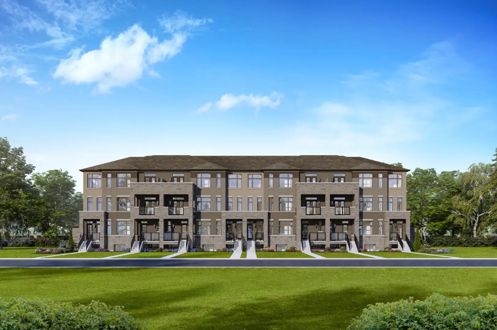 Exterior View of Luma Urban Towns Model 2 Townhomes