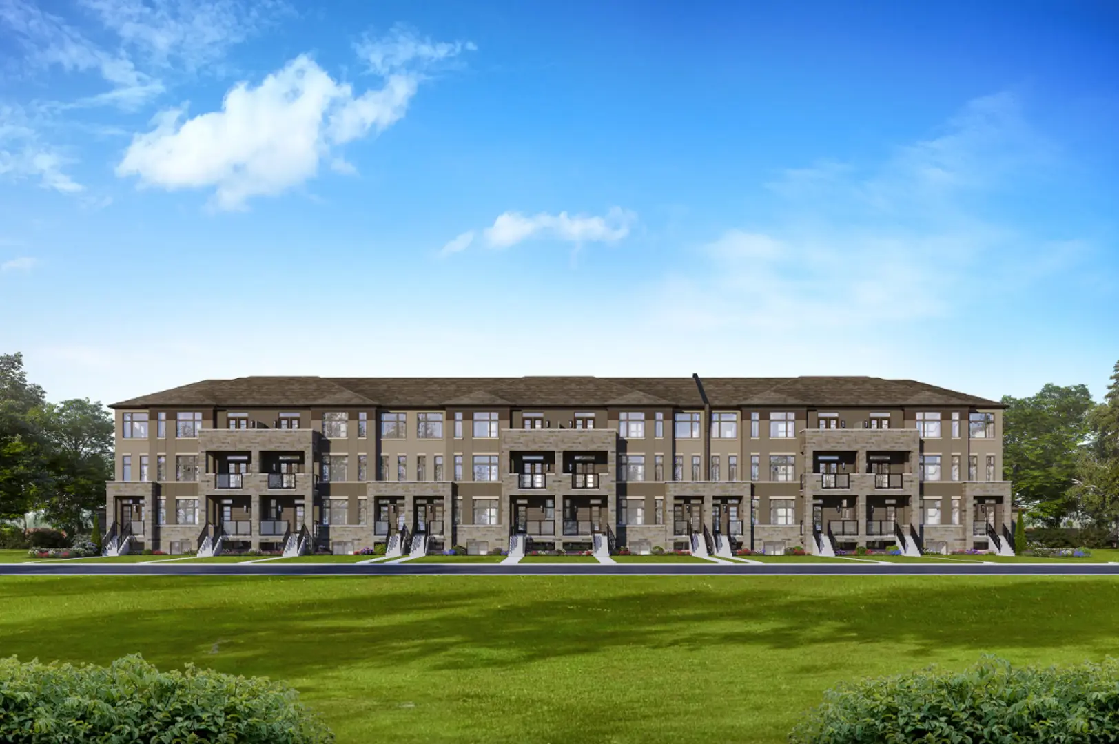 Exterior View of Luma Urban Towns Model 6 Townhomes