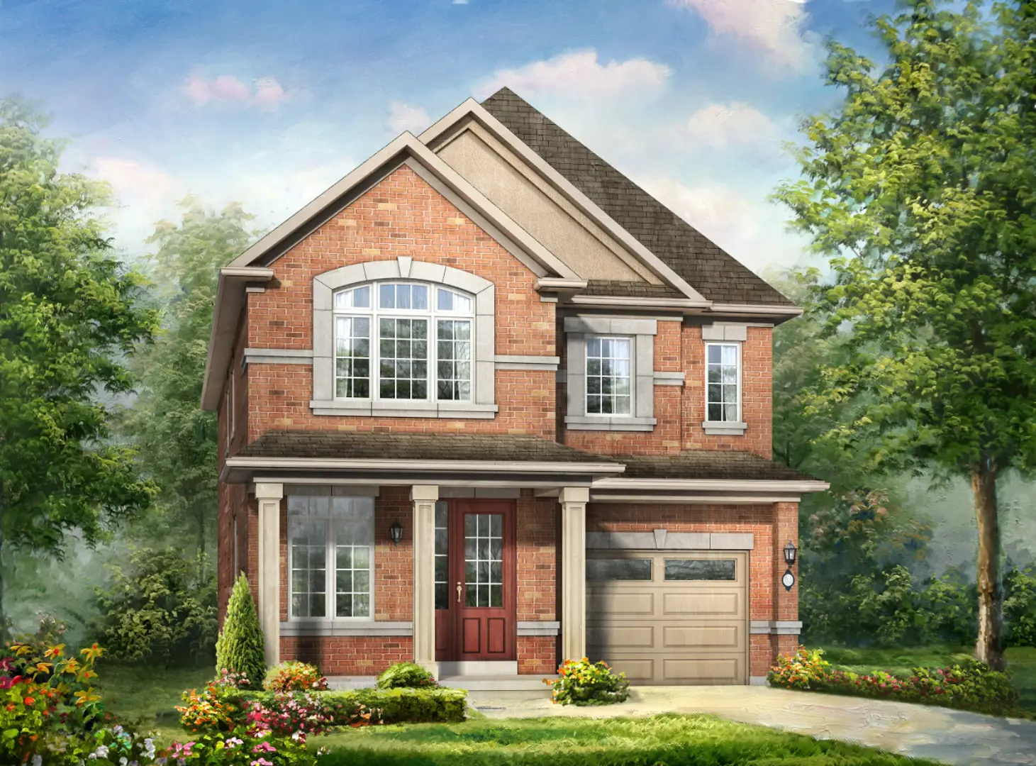 Freehold Detached Home Exterior of model 9