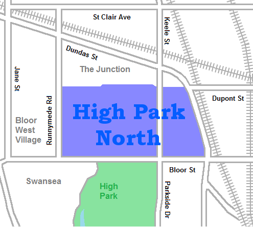 Neighbour of High Park North map