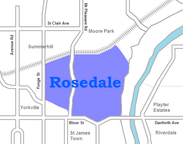 Neighbour of Rosedale map
