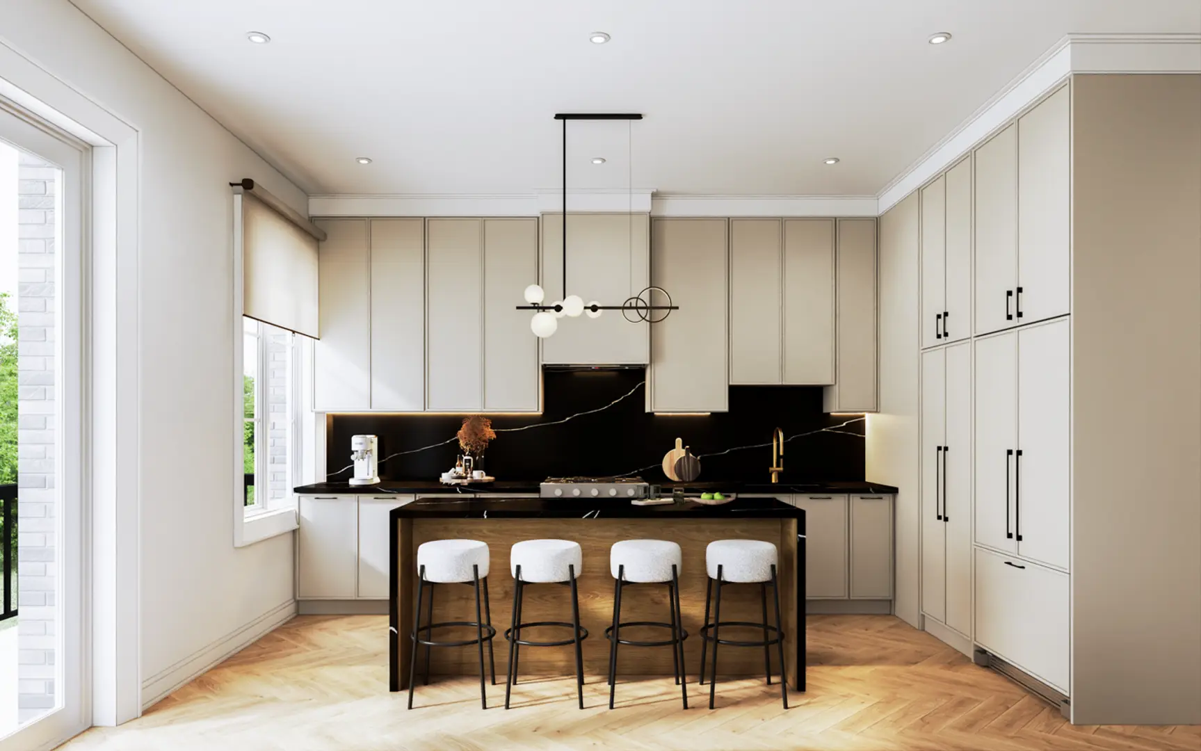 Kerr Village - Townhomes at Oakville Kitchen View