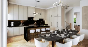 Kerr Village - Townhomes at Oakville Living Room View