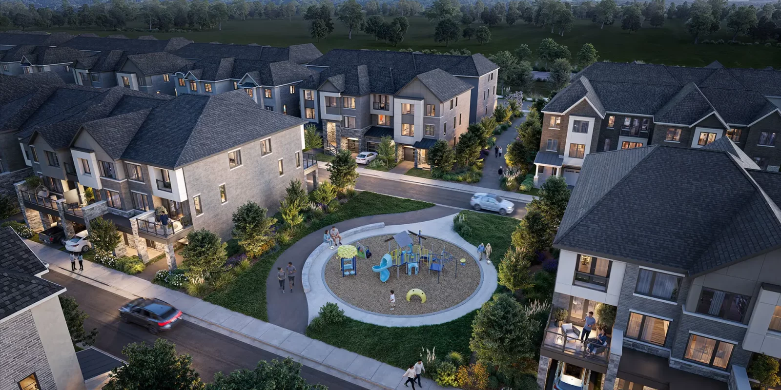 The Nine - Townhomes at Mississauga, ON Aereal View The Nine - Townhomes at Mississauga, ON Aereal View