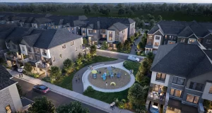 The Nine - Townhomes at Mississauga, ON Aereal View