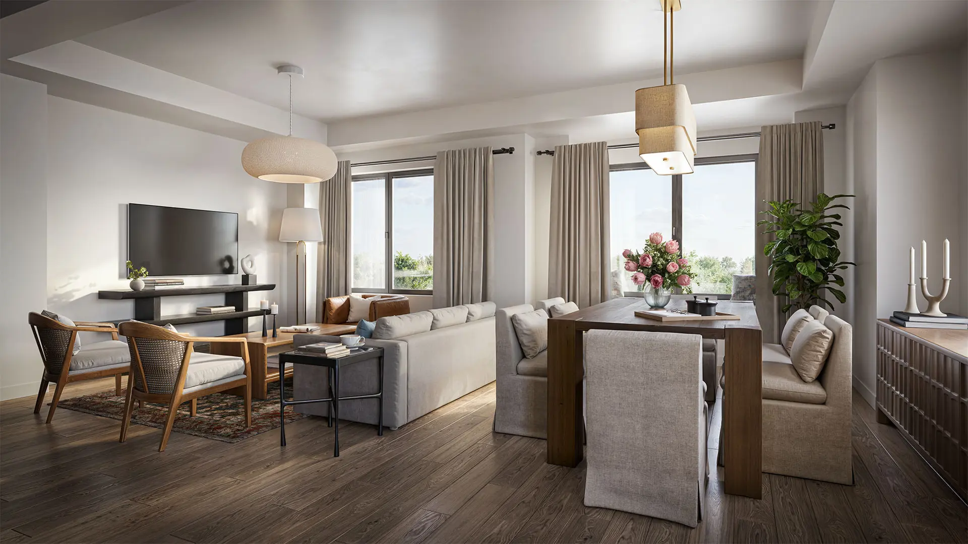 The Nine - Townhomes at Mississauga, ON living room