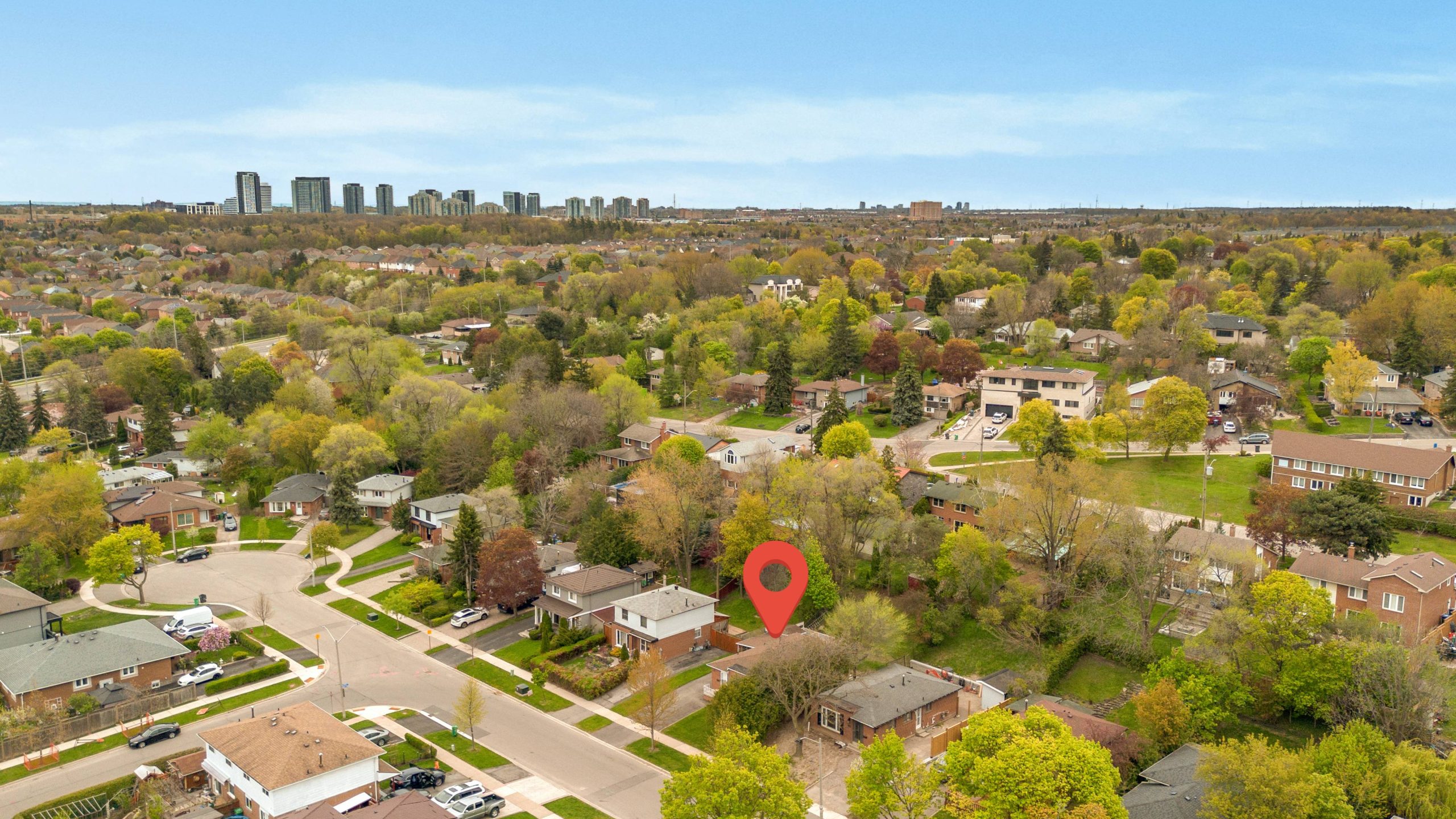 New Detached Bungalow Home For Sale In Mississauga Aereal view