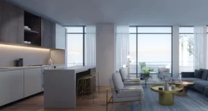 Distrikt Trailside - Condos and Condo townhomes for sale in Oakville, ON - Living Room