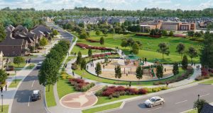 New Seaton - Townhomes for sale in Pickering Aereal View